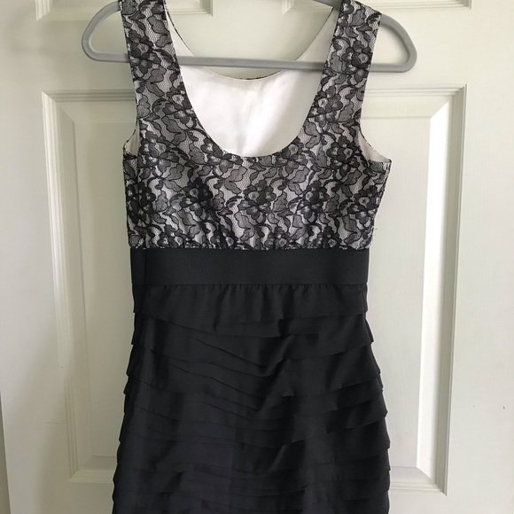 Express Black Lace Cocktail Dress - Picture 2 of 6